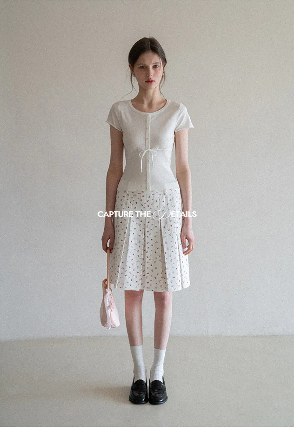 Short Sleeve Knit Cardigan with Front Buttons and Waist Tie