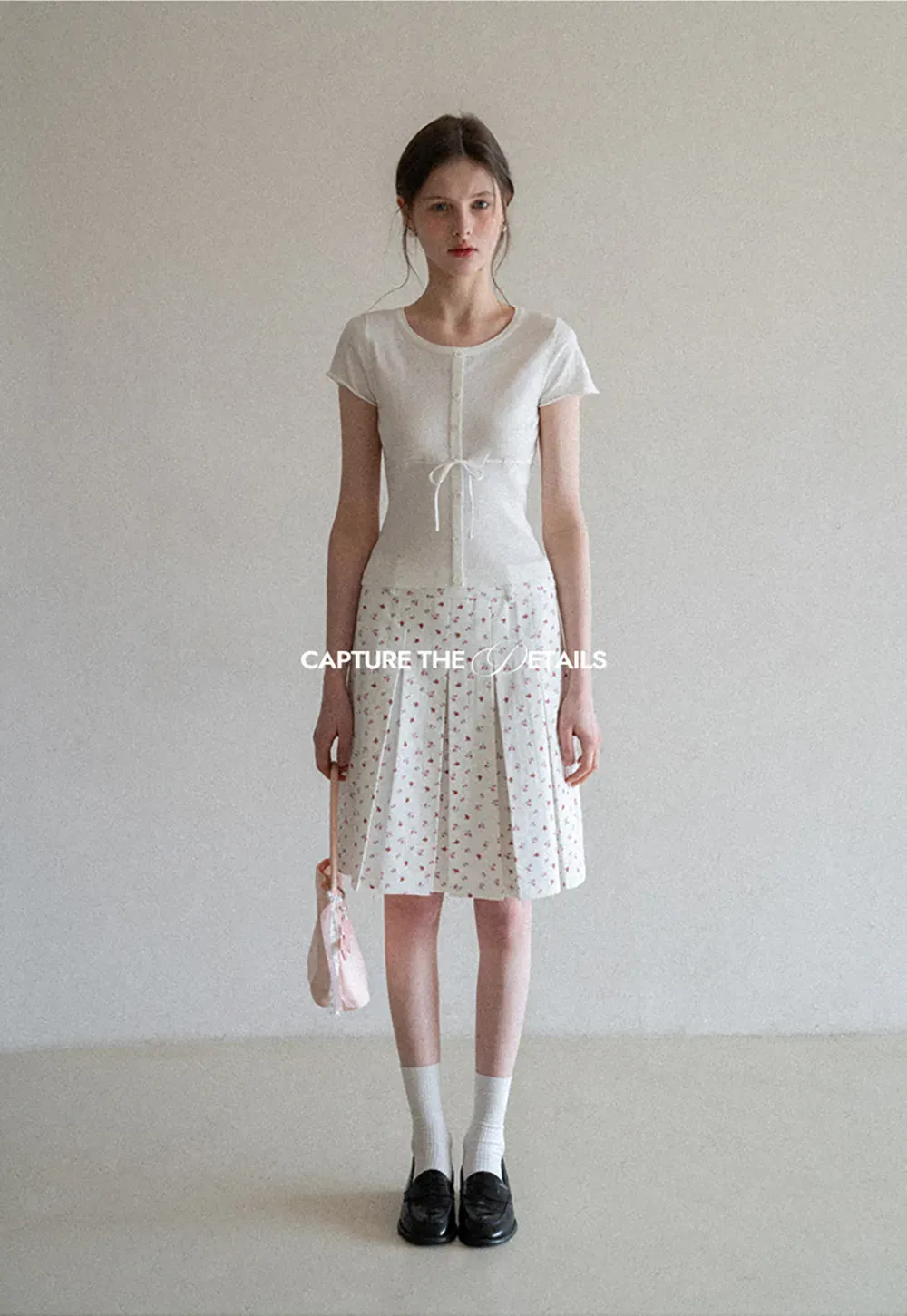 Short Sleeve Knit Cardigan with Front Buttons and Waist Tie