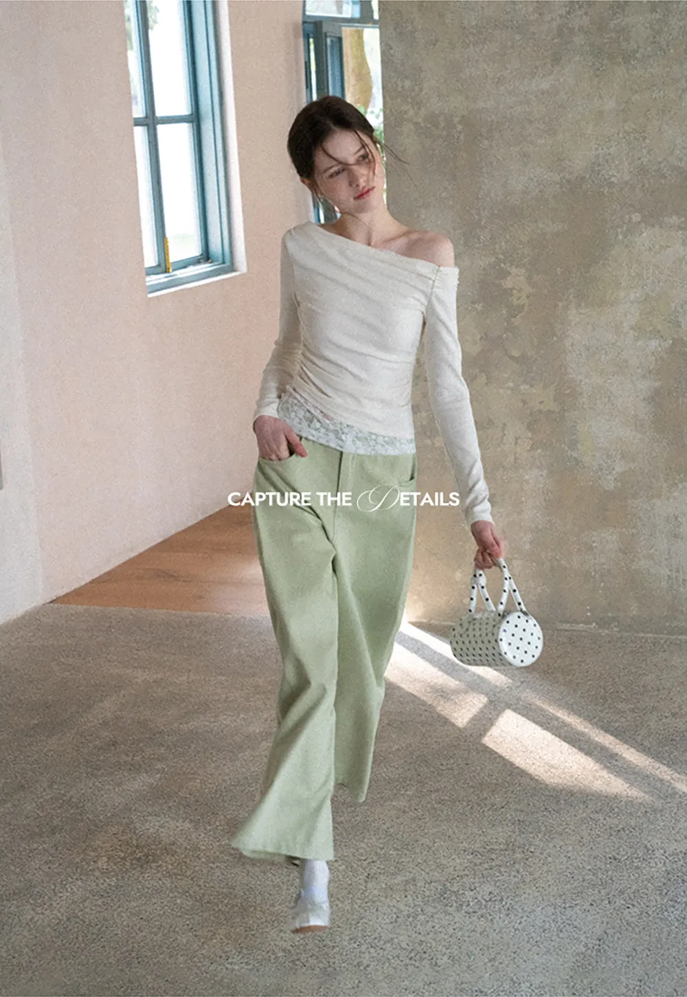 Wide Leg High Waist Casual Pants