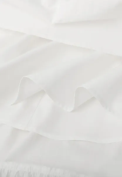 Lace Trimmed Tiered Strap Dress