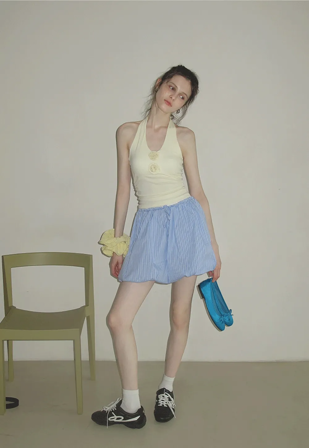 Korean Bubble Mini Skirt