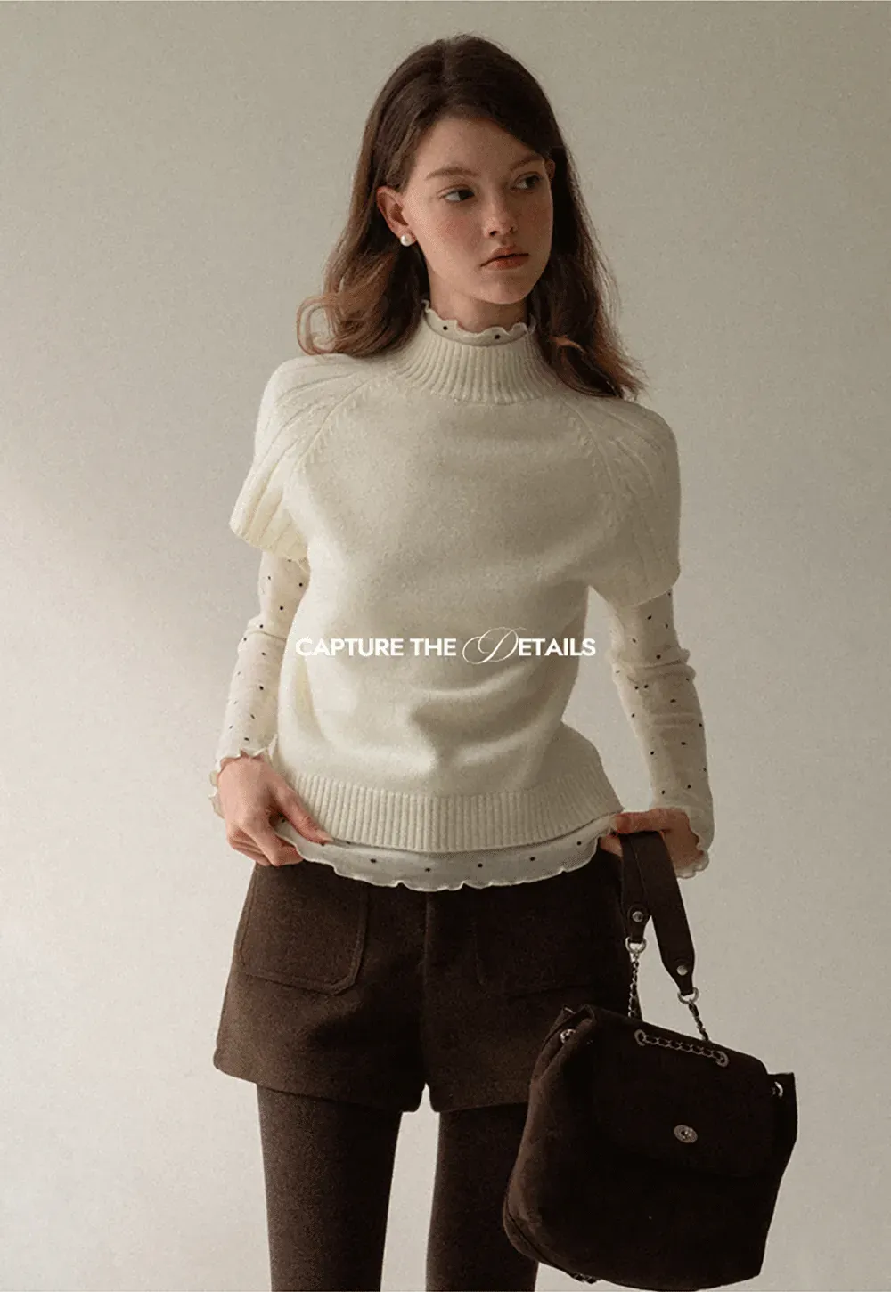 Olive Short Sleeve Mock Neck Knit Top