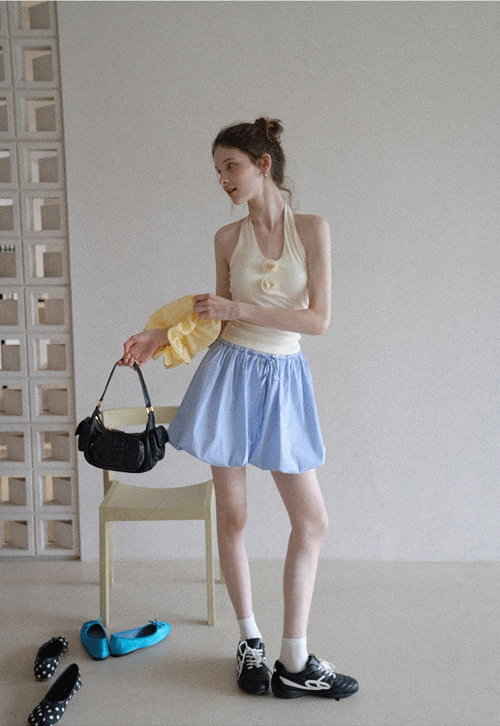 Korean Bubble Mini Skirt