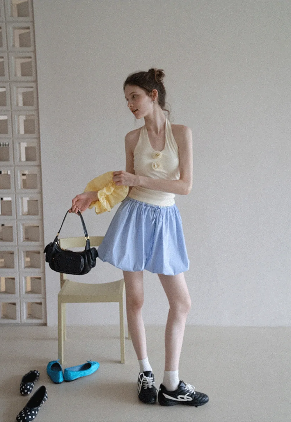 Korean Bubble Mini Skirt