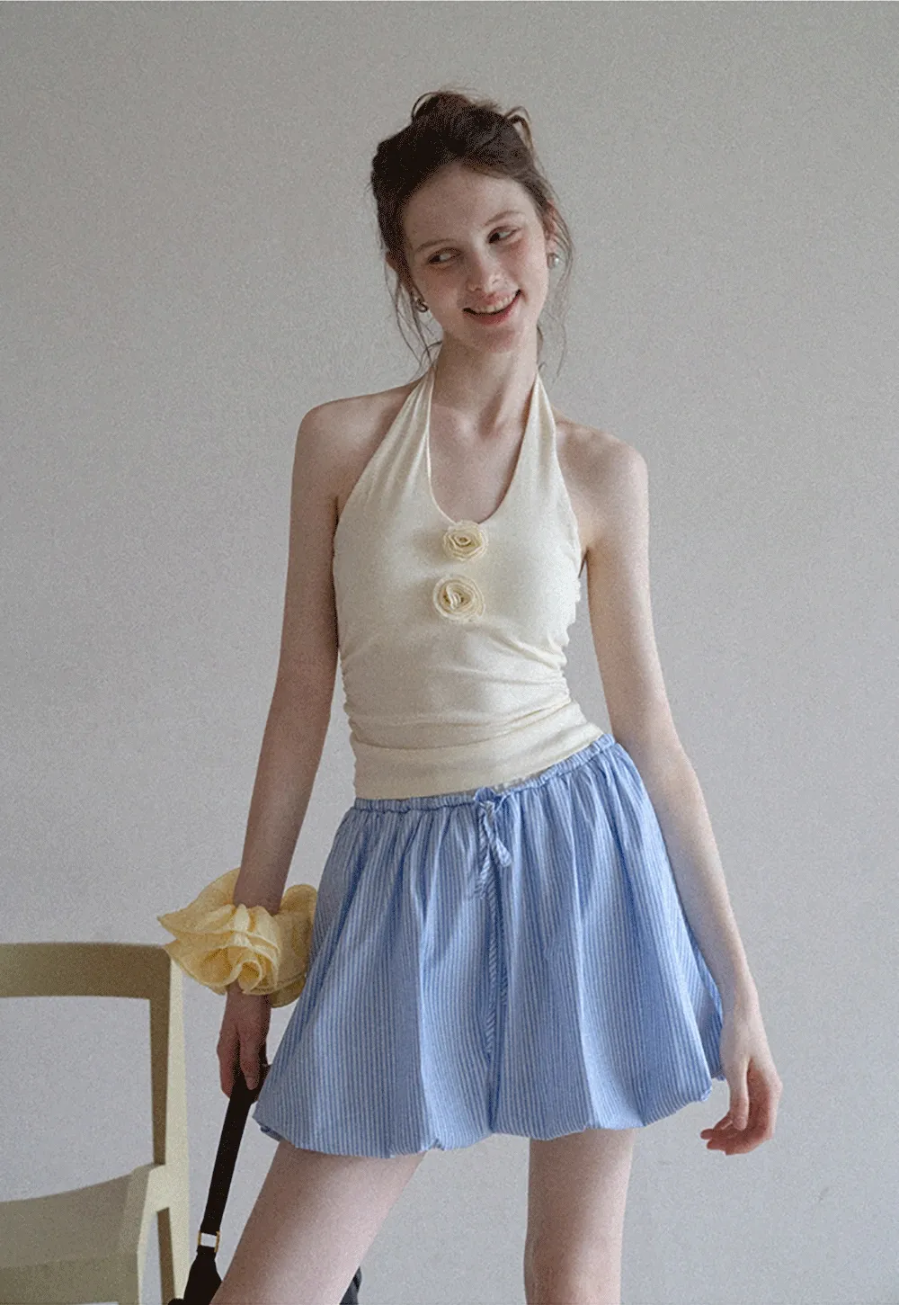 Korean Bubble Mini Skirt