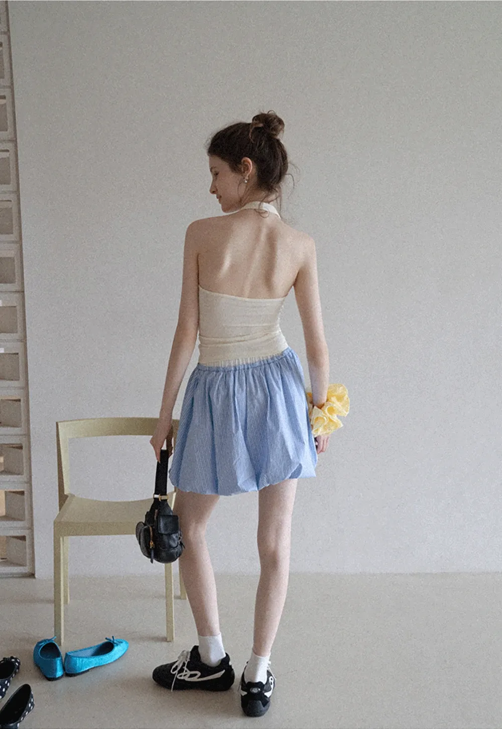 Korean Bubble Mini Skirt
