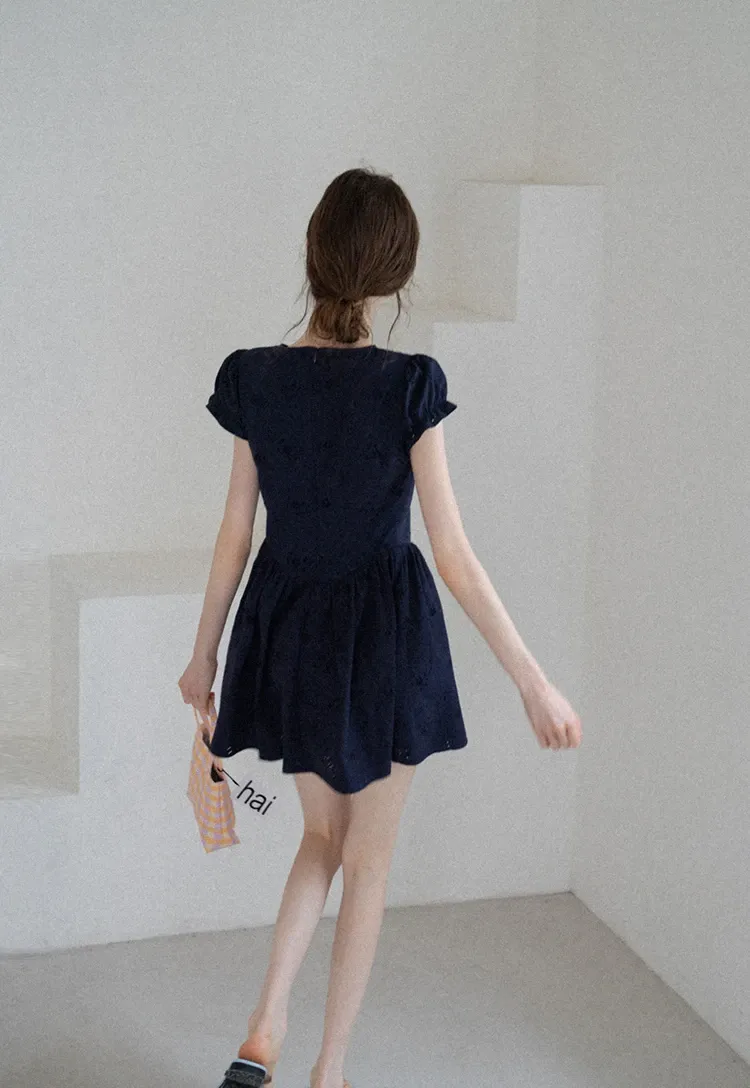 Women’s Sleeveless Eyelet Mini Dress
