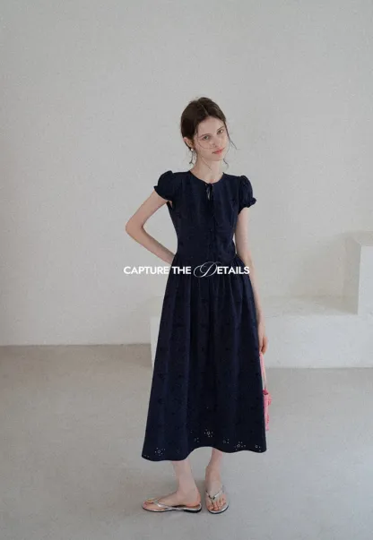 Women’s Sleeveless Eyelet Mini Dress
