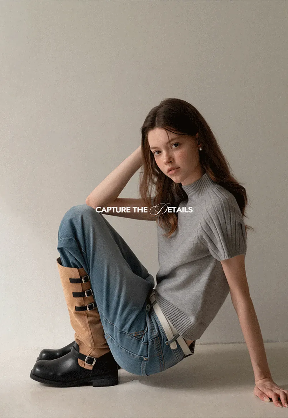 Olive Short Sleeve Mock Neck Knit Top