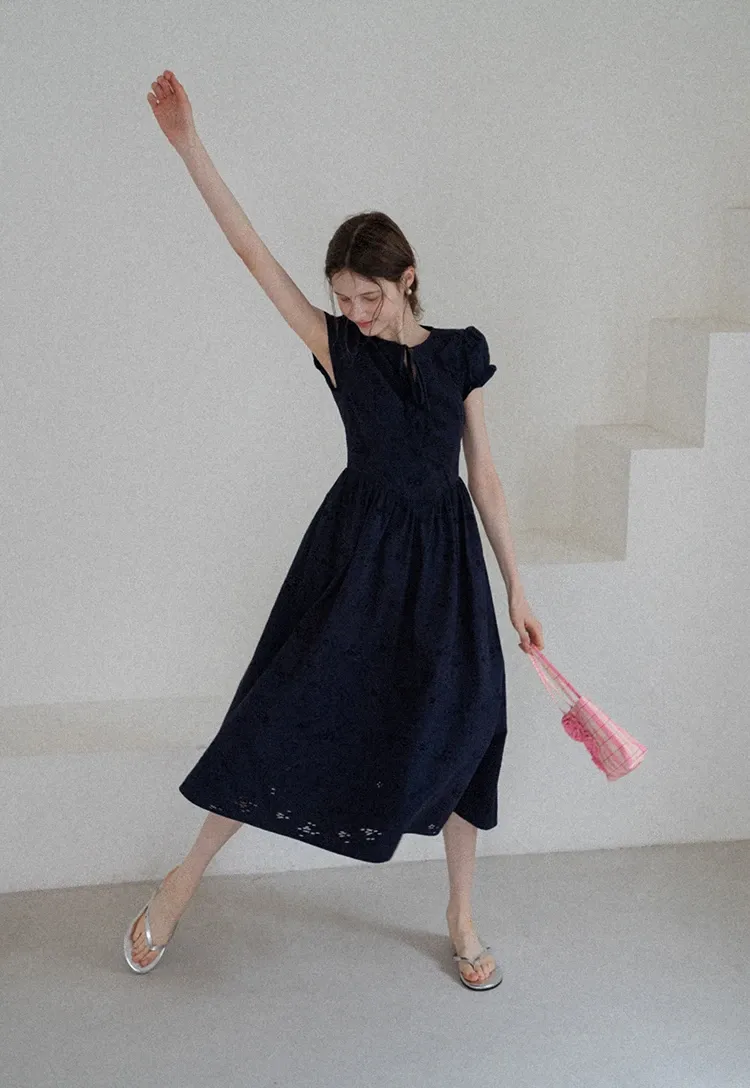 Women’s Sleeveless Eyelet Mini Dress