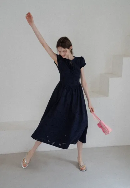 Women’s Sleeveless Eyelet Mini Dress