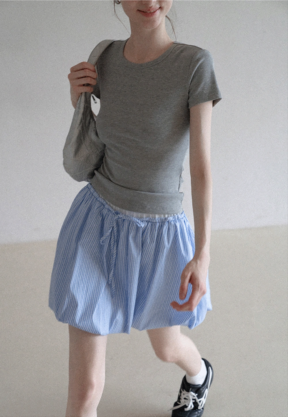 Korean Bubble Mini Skirt