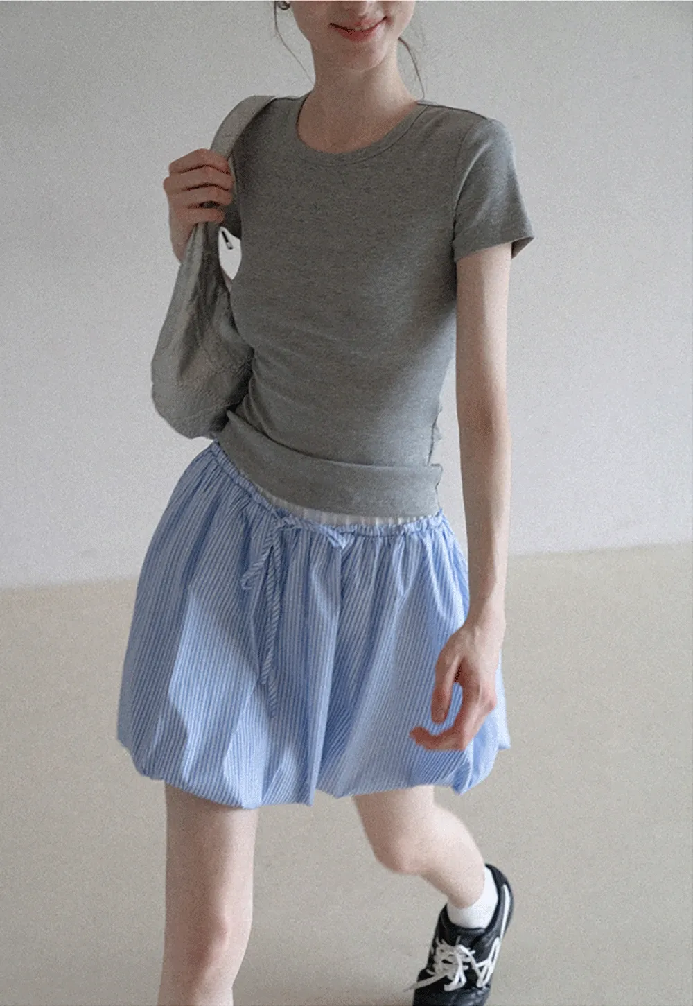 Korean Bubble Mini Skirt