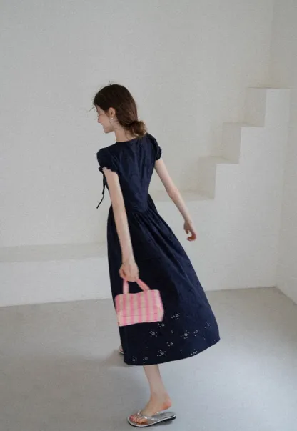 Women’s Sleeveless Eyelet Mini Dress