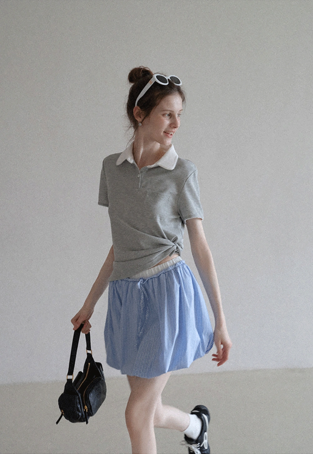 Korean Bubble Mini Skirt