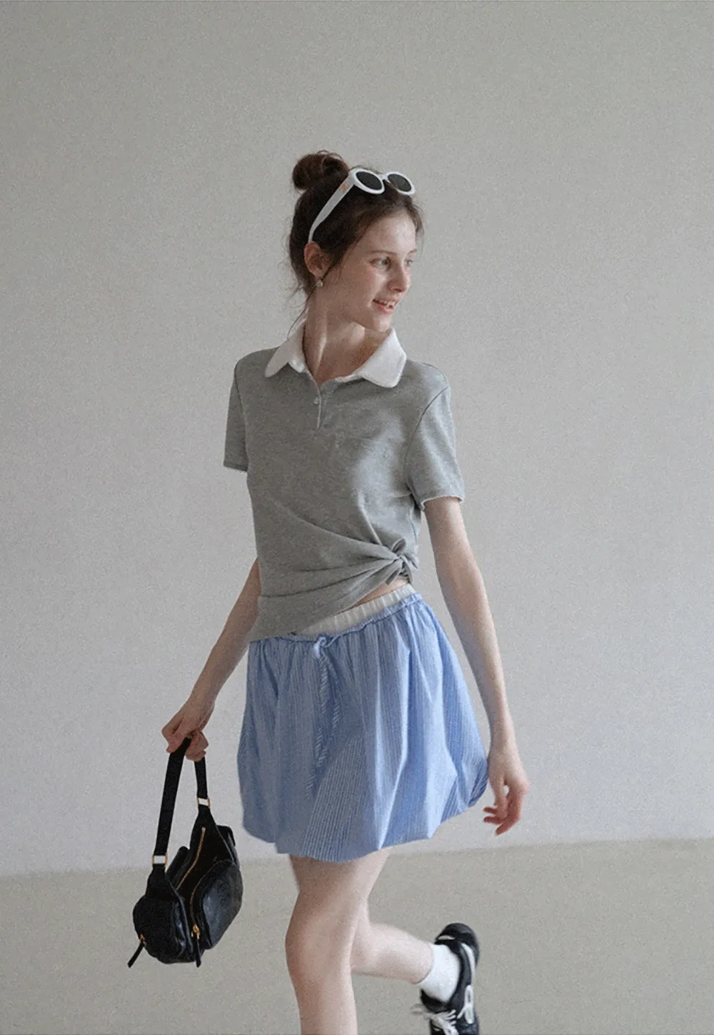 Korean Bubble Mini Skirt