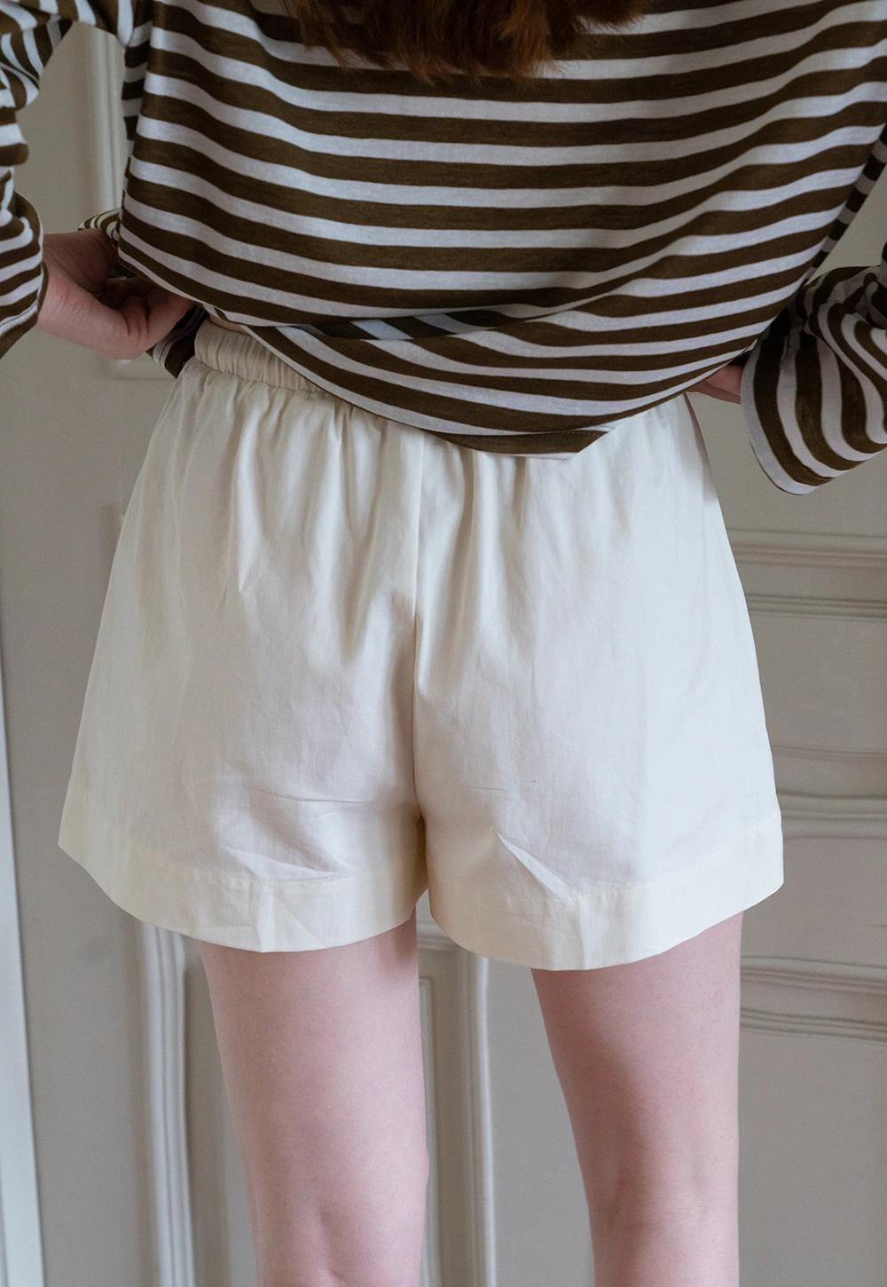 Women's Elastic Waist Casual Wide Leg Shorts