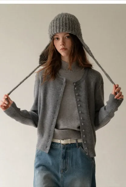 Olive Short Sleeve Mock Neck Knit Top