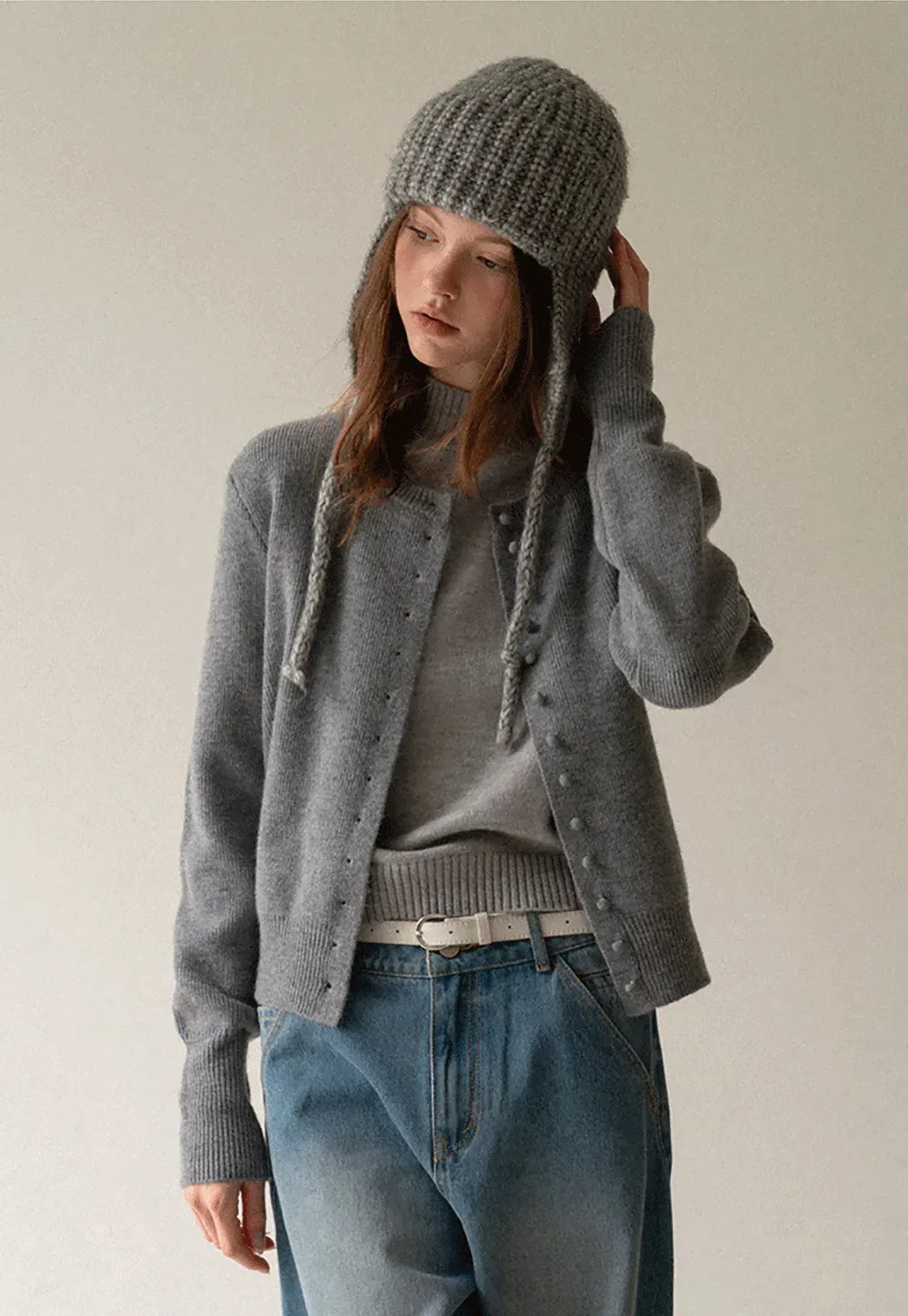 Olive Short Sleeve Mock Neck Knit Top