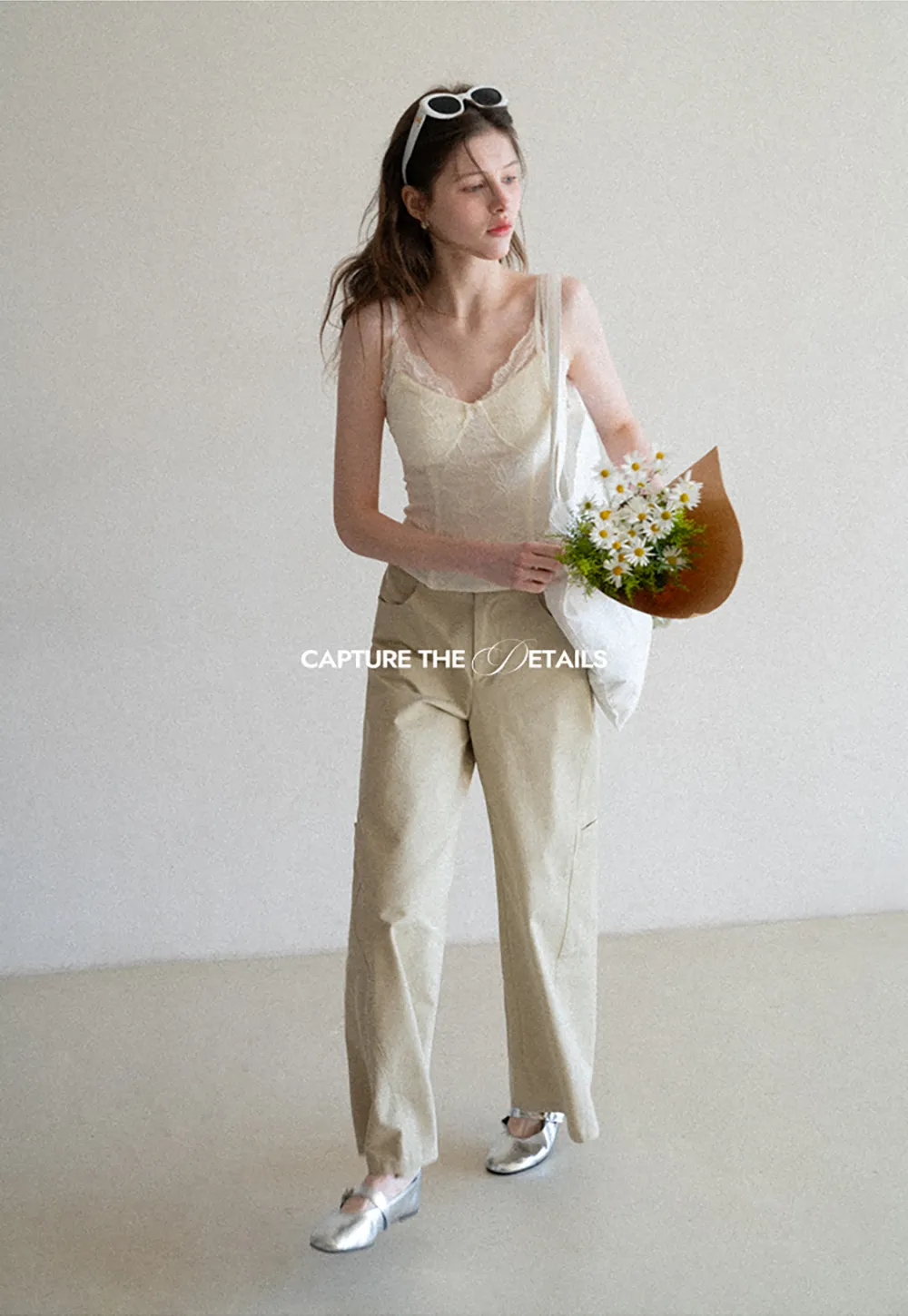 Lace Trimmed Corset Style Tank Top