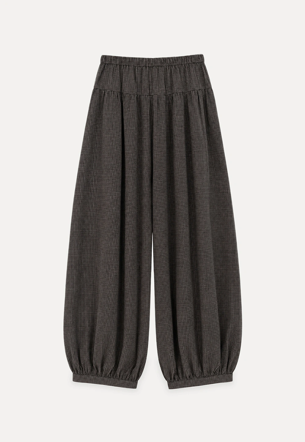 High Waist Drawstring Wide Leg Casual Pants