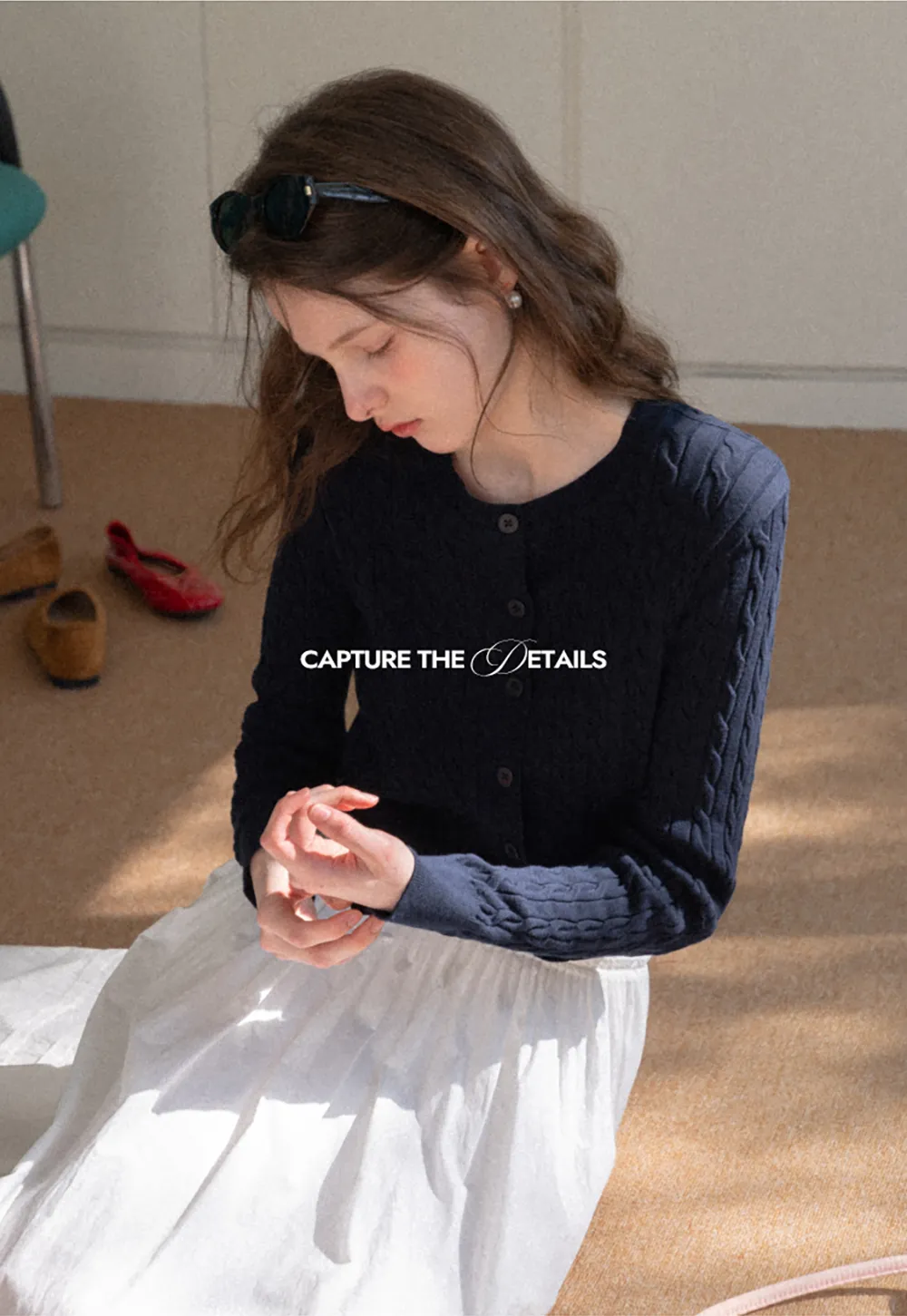 Cable Knit Long Sleeve Sweater Top