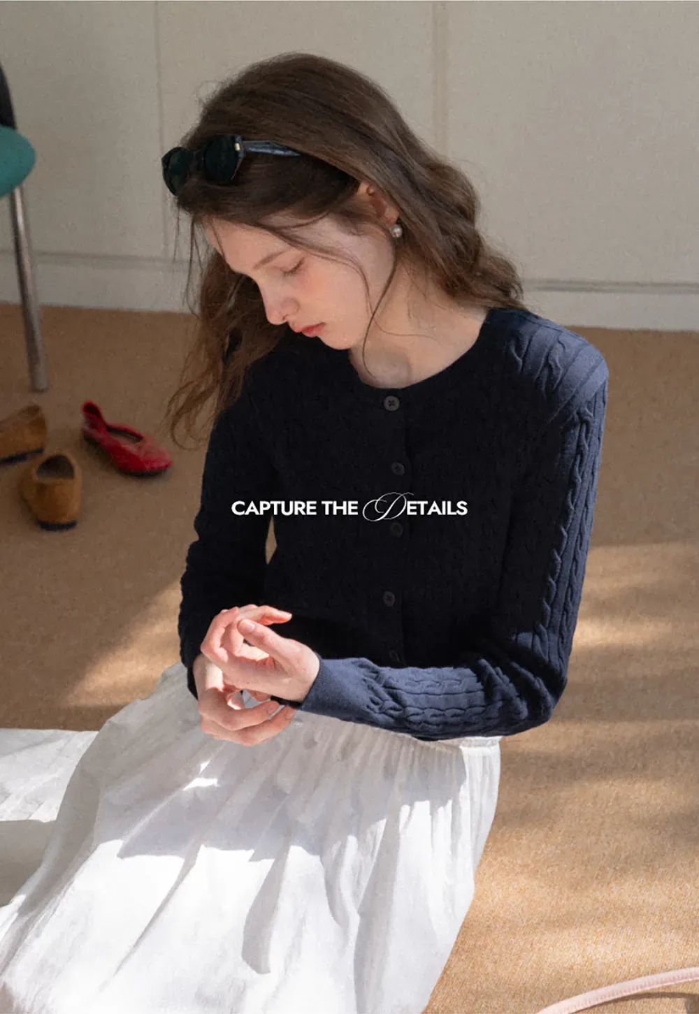 Cable Knit Long Sleeve Sweater Top