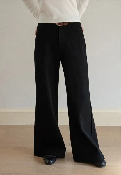 Wide Leg Denim Jeans with Belt Loop