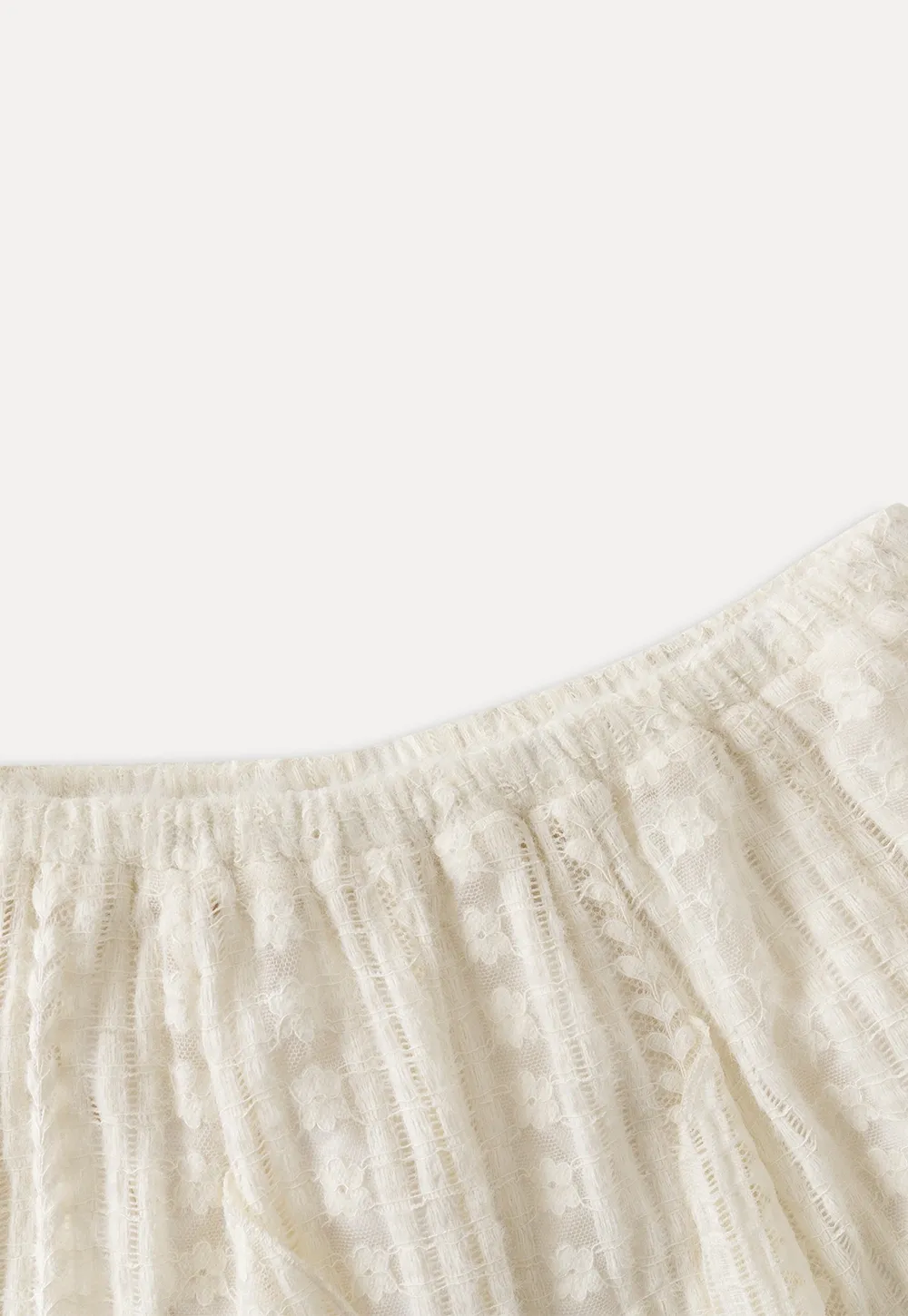 Lace Layered Ruffle Skirt Women Vintage