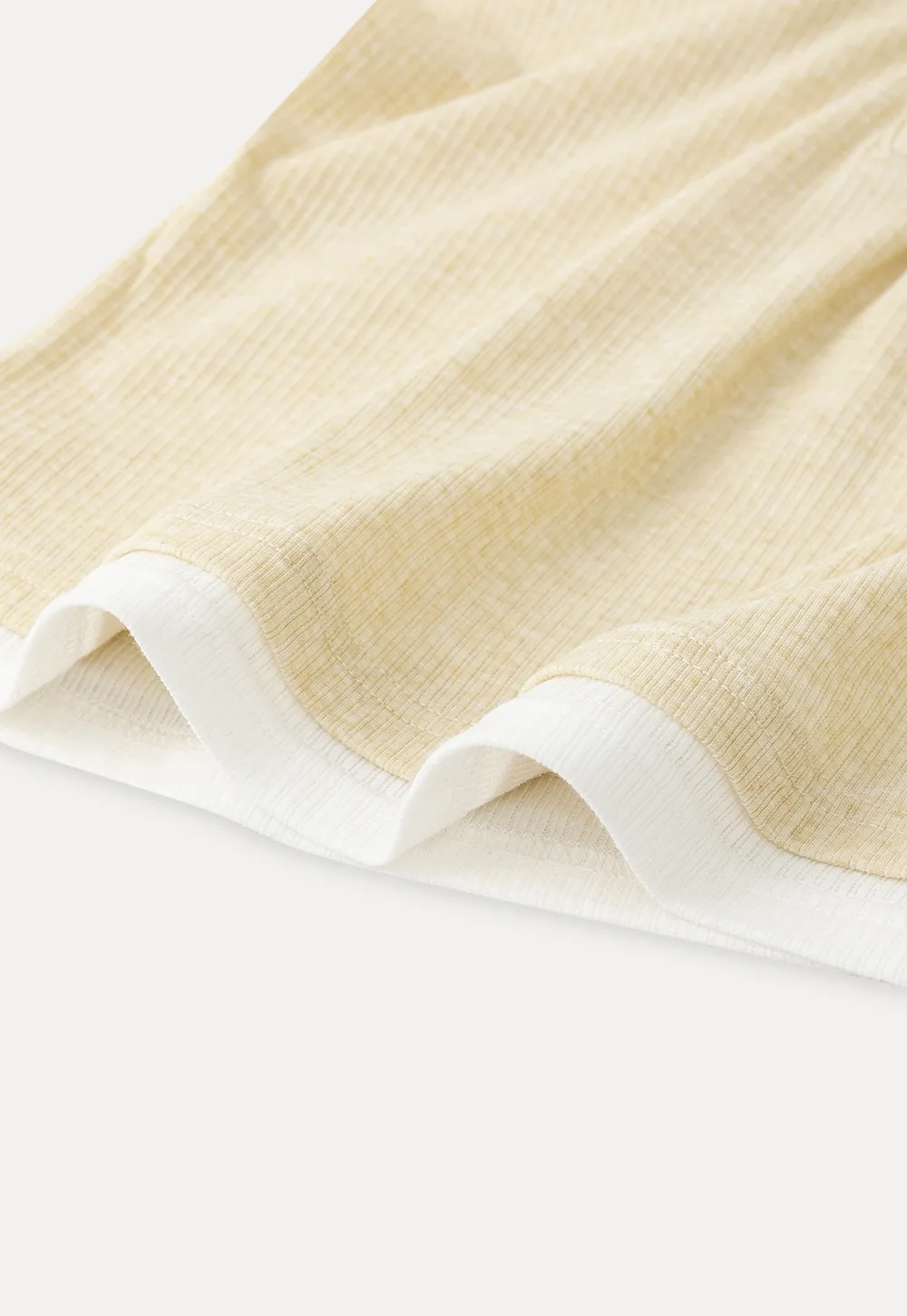 Long sleeve ribbed crop top with square neckline