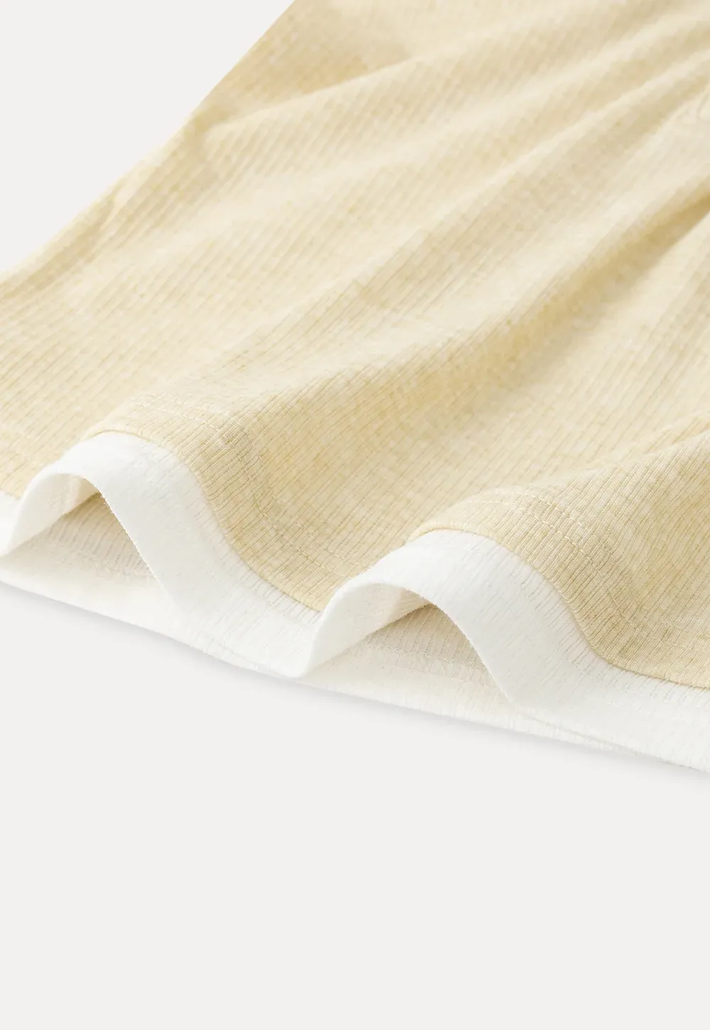 Long sleeve ribbed crop top with square neckline