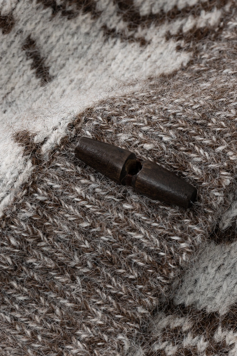 Vintage-Inspired Fair Isle Turtleneck Knit Sweater