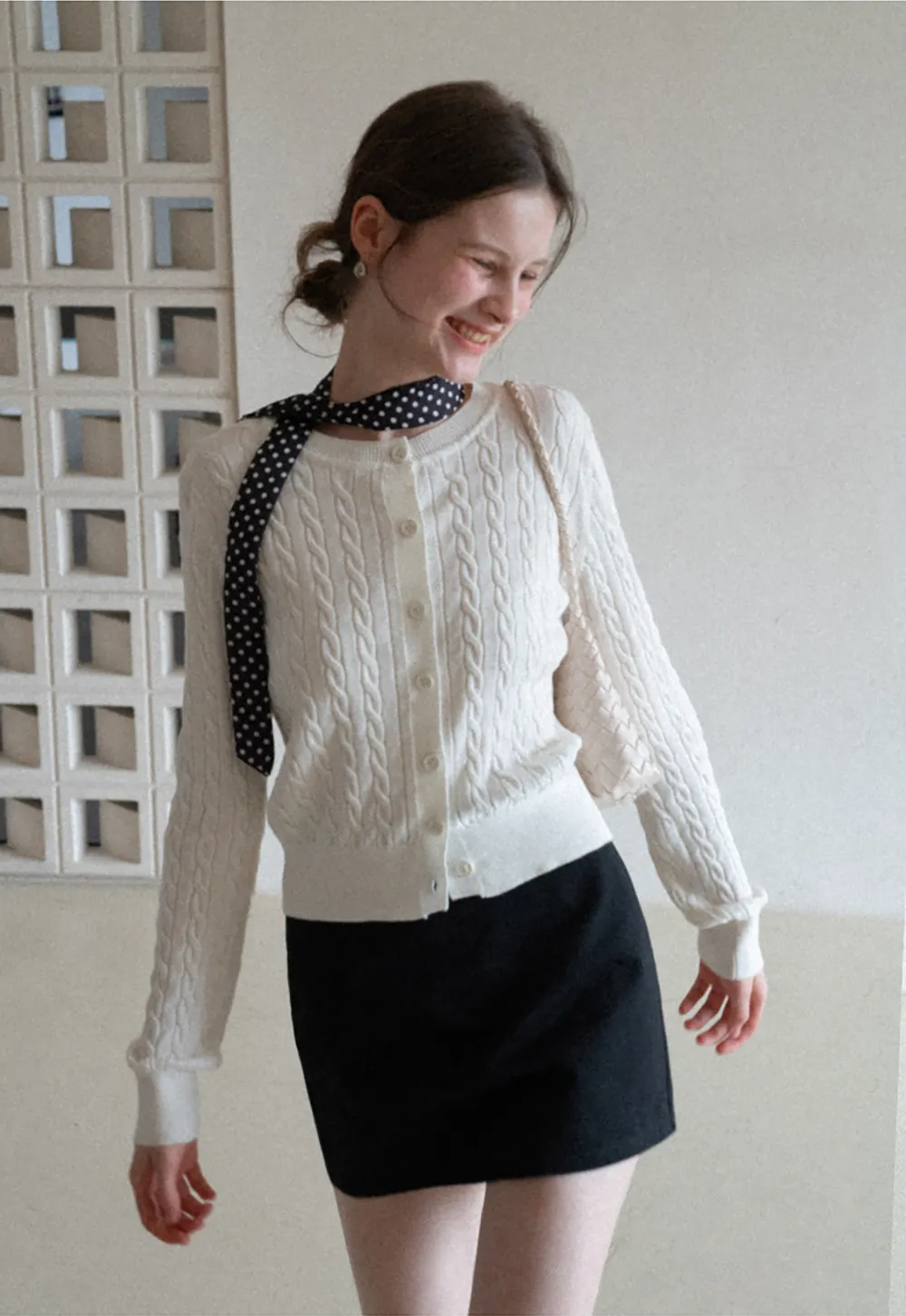 Cable Knit Long Sleeve Sweater Top