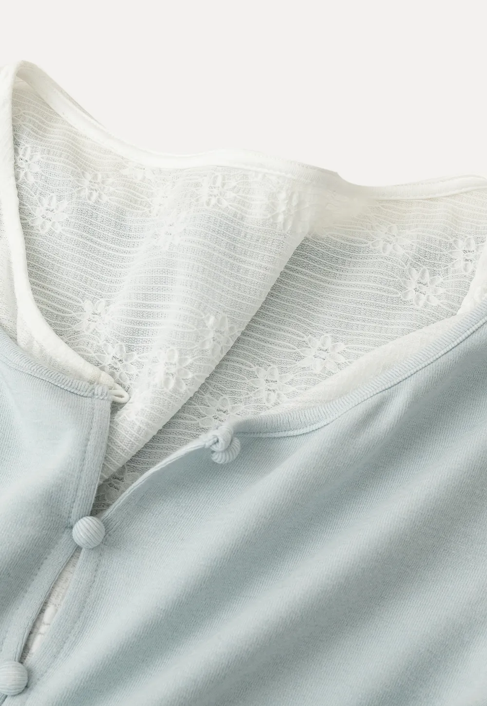 Short Sleeve T Shirt with Lace Trim