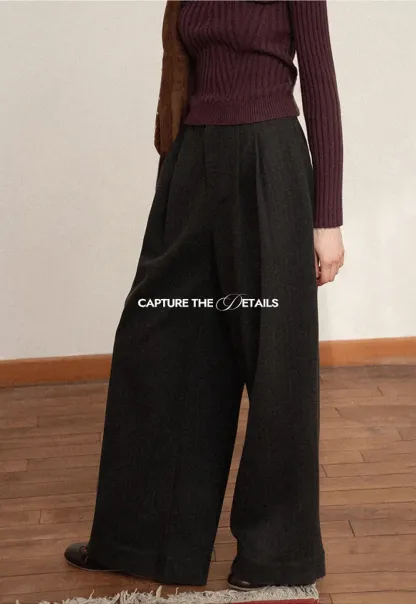 Elegant Wide Leg Trousers High Waist Design for Women