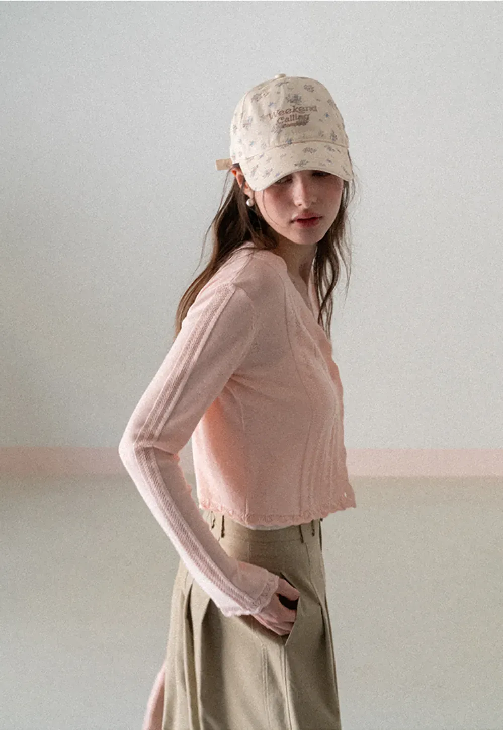 Wide Leg Pleated Casual Pants with Belt