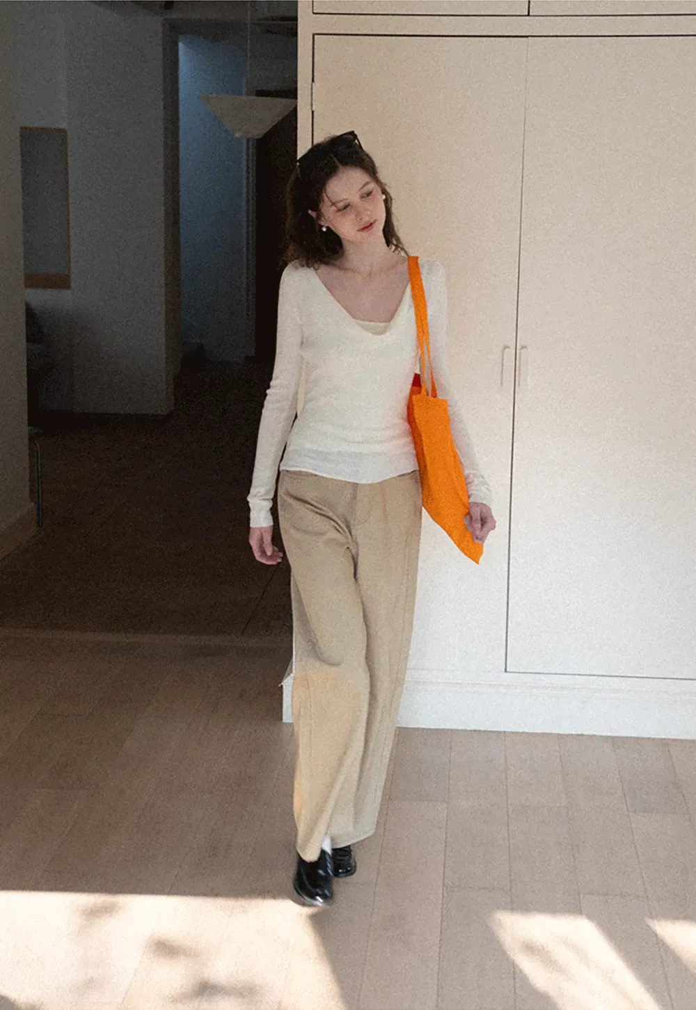 Woolen knit sweater and tank top