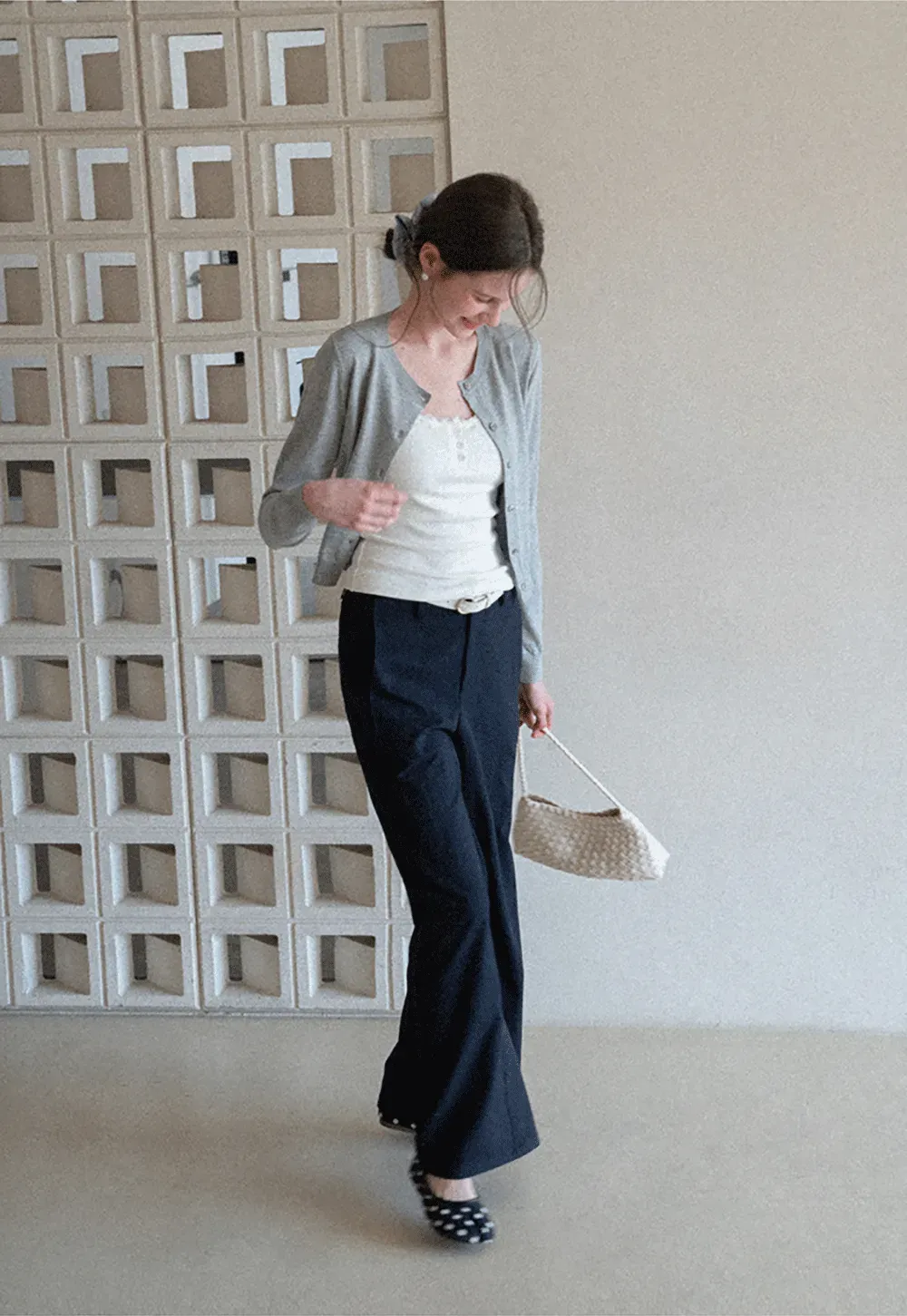 Lightweight Knit Cardigan with Button Front