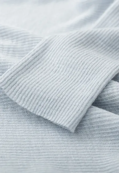 Lightweight Ribbed Knit Cardigan with Open Front