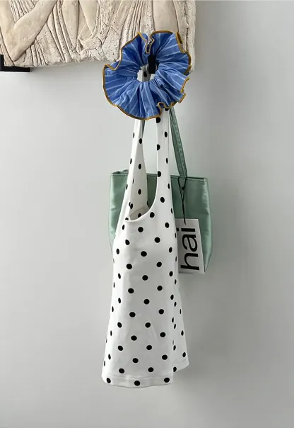 Woolen Knit Sweater and Polka Dot Tank Top