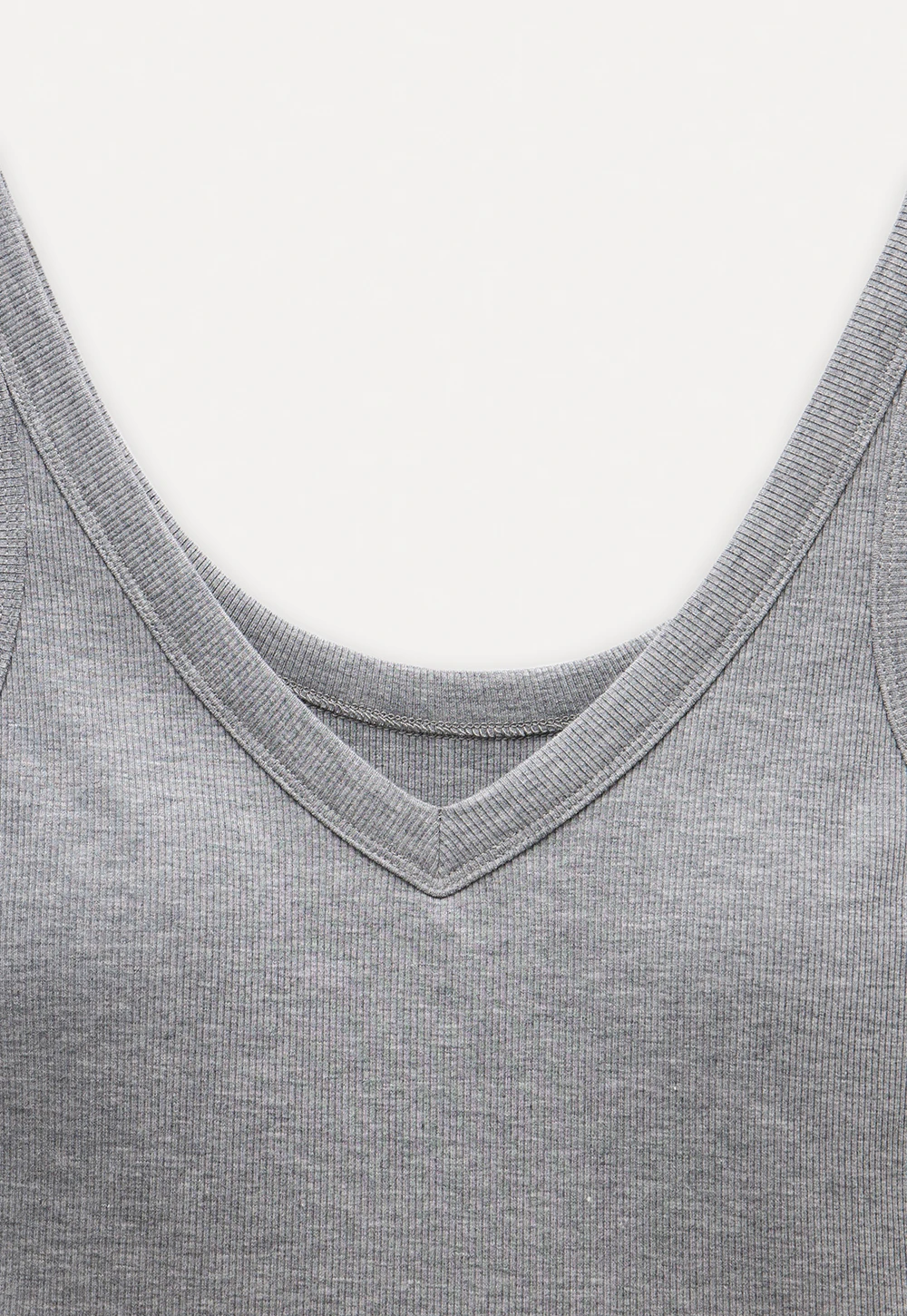 Women’s V-Neck Ribbed Knit Tank Top Sleeveless Basic Cami