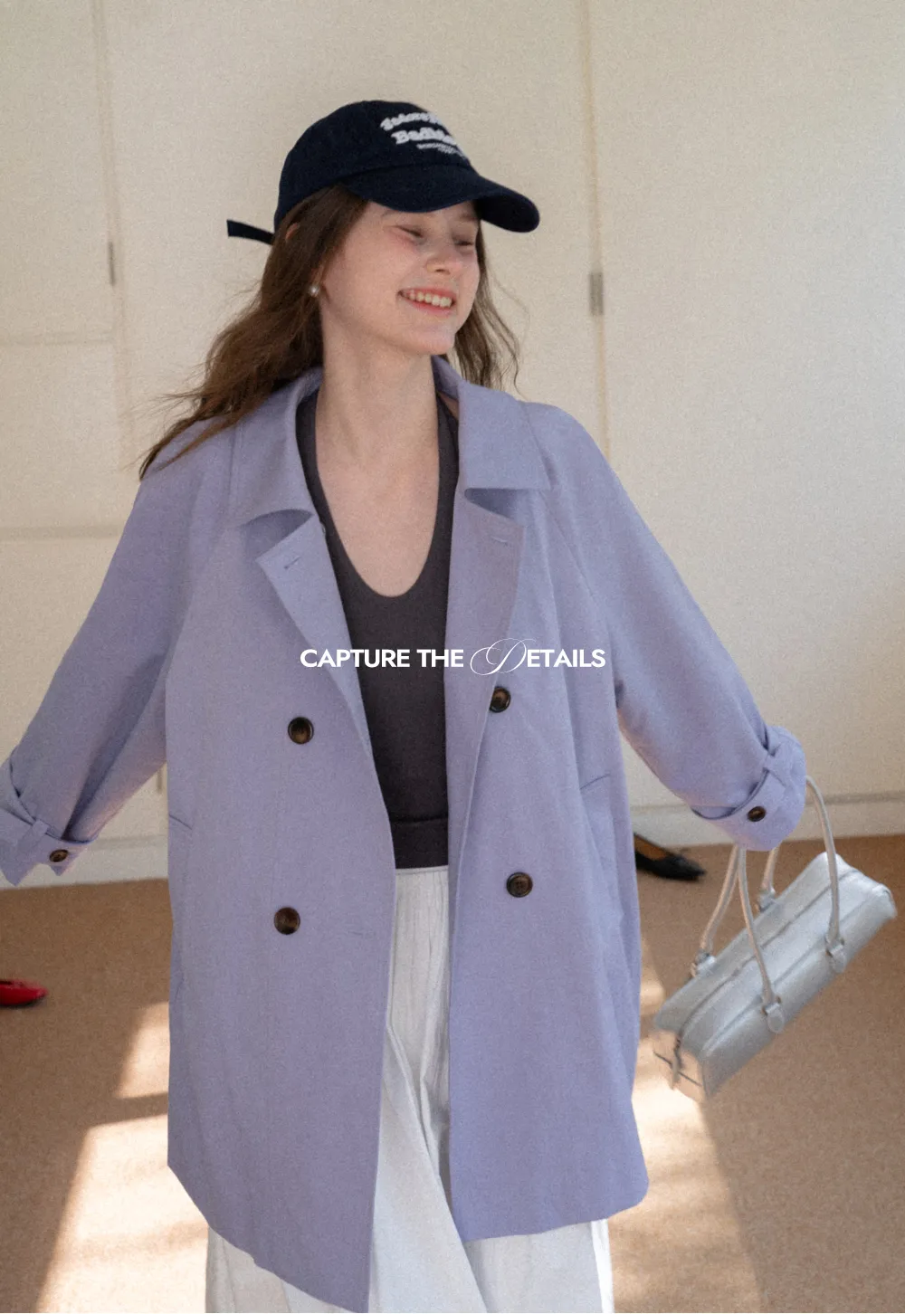 Elegant Double Breasted Short Jacket