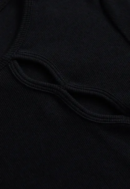 Women Cut Out Long Sleeve Top Slim Fit Basic T Shirt