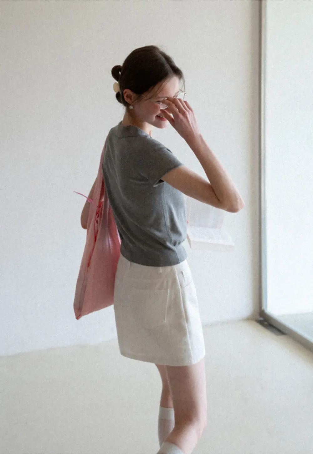 Short Sleeve Knit Polo Shirt