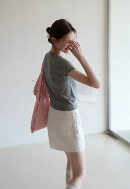 Short Sleeve Knit Polo Shirt