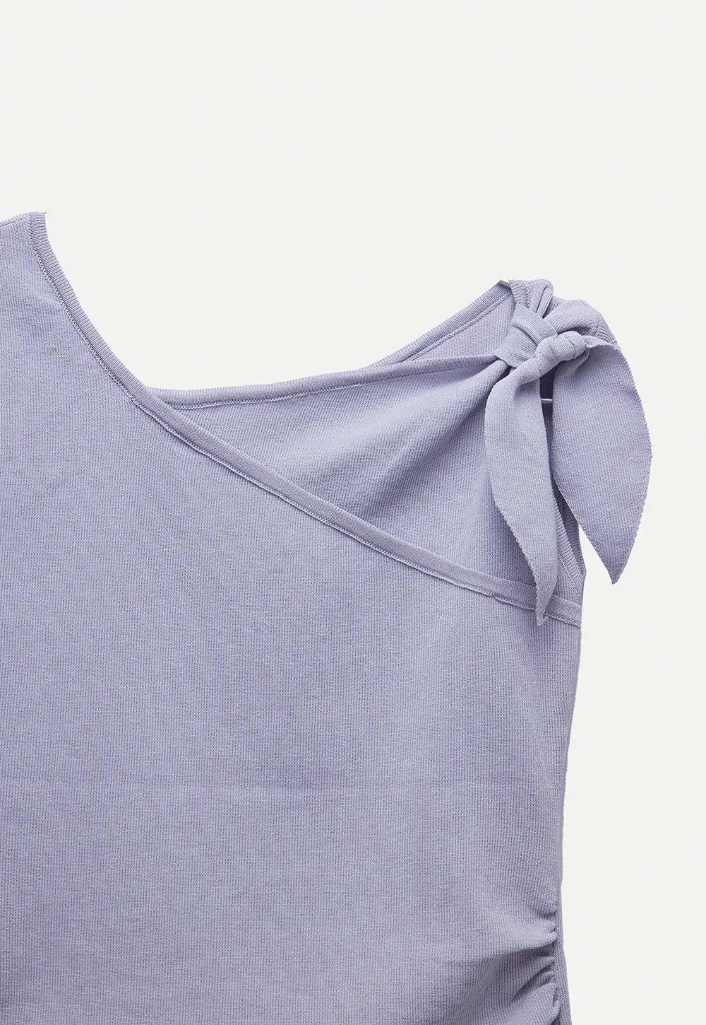 Asymmetrical One-Shoulder Tie Tank