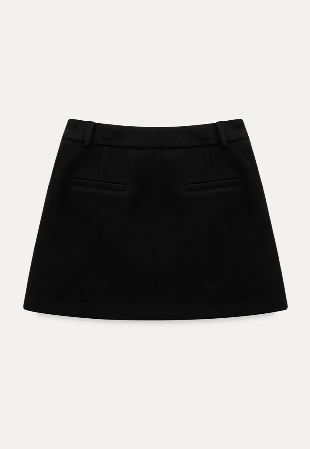 Elegant High Waist Mini Skirt with Belt Detail