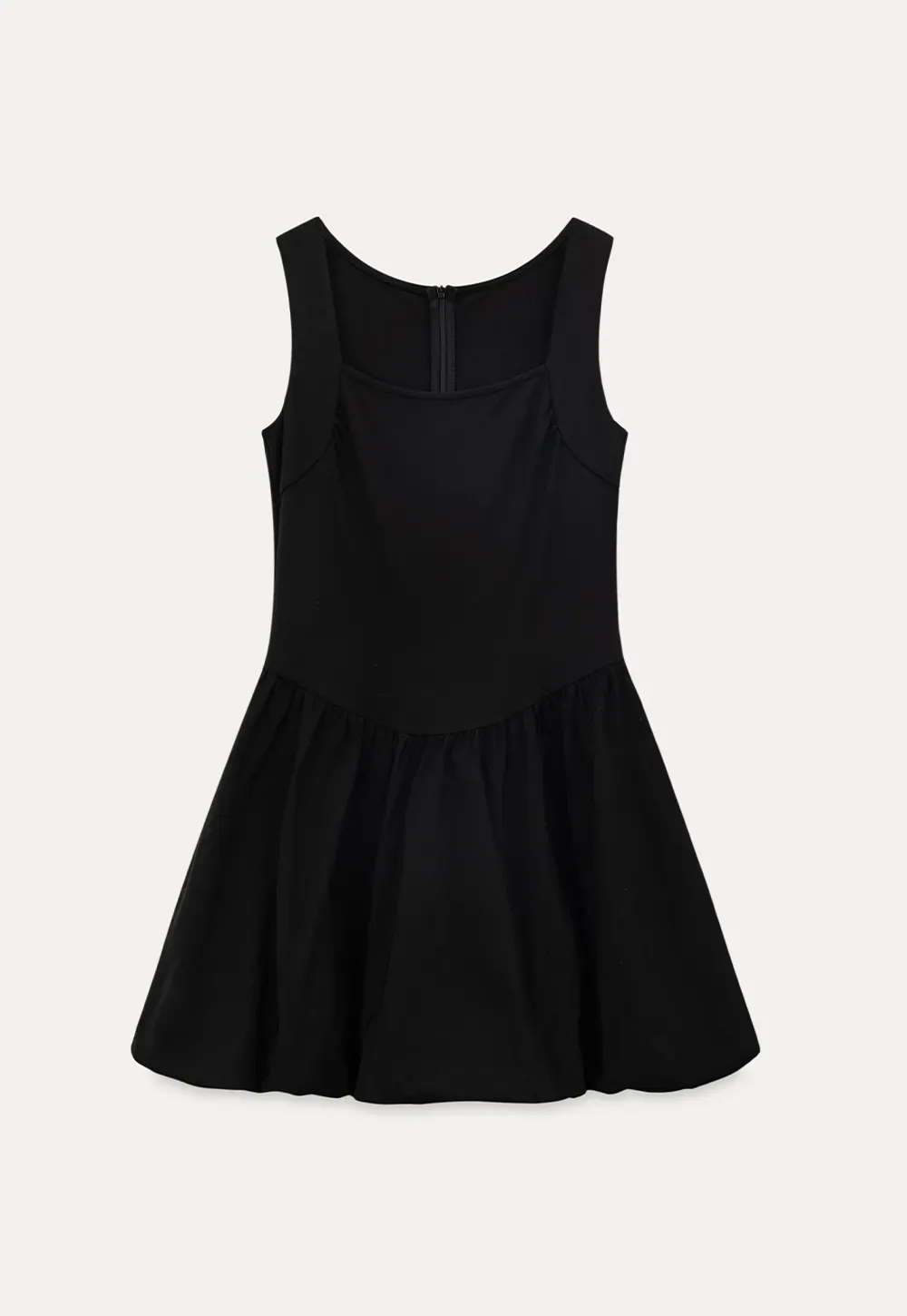 Sleeveless Square Neck Flared Mini Dress