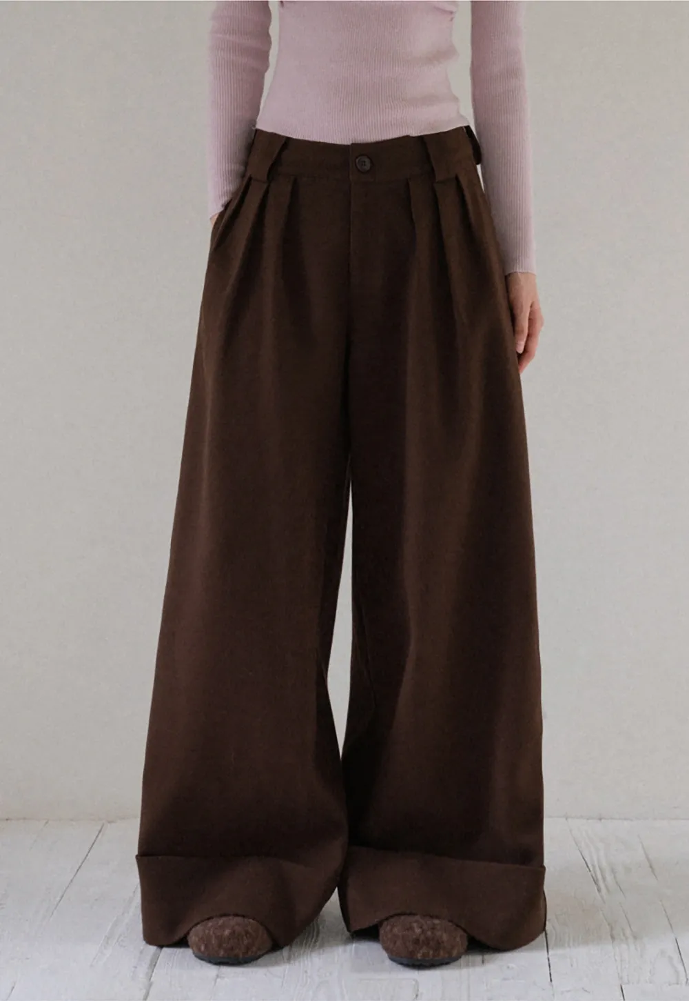 Women High Waist Wide Leg Pants