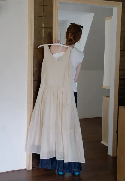 Women’s Sleeveless Tiered Maxi Dress